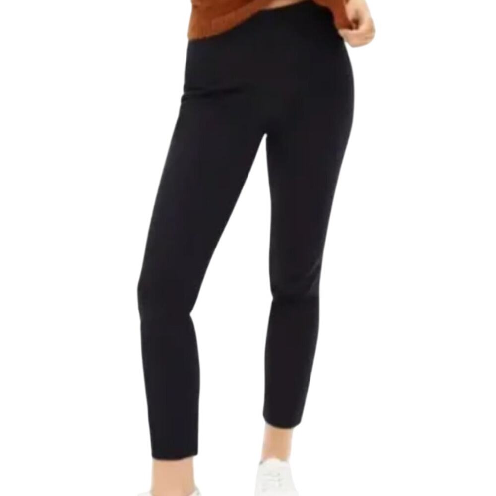 Everlane Black Side Zip Stretch Cotton Pant Skinny Professional Work Pants Sz 4
